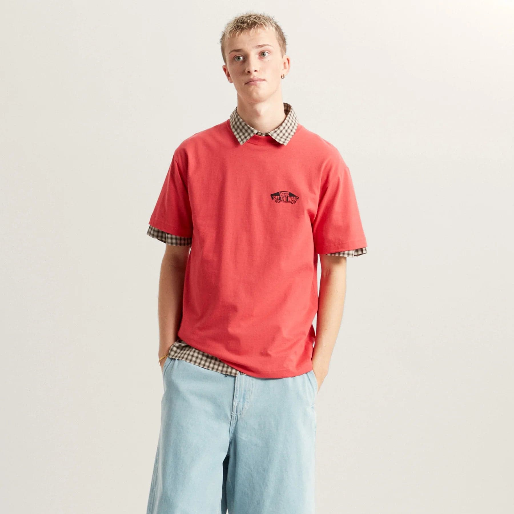 T-shirt Vans Double Standard Red - 3