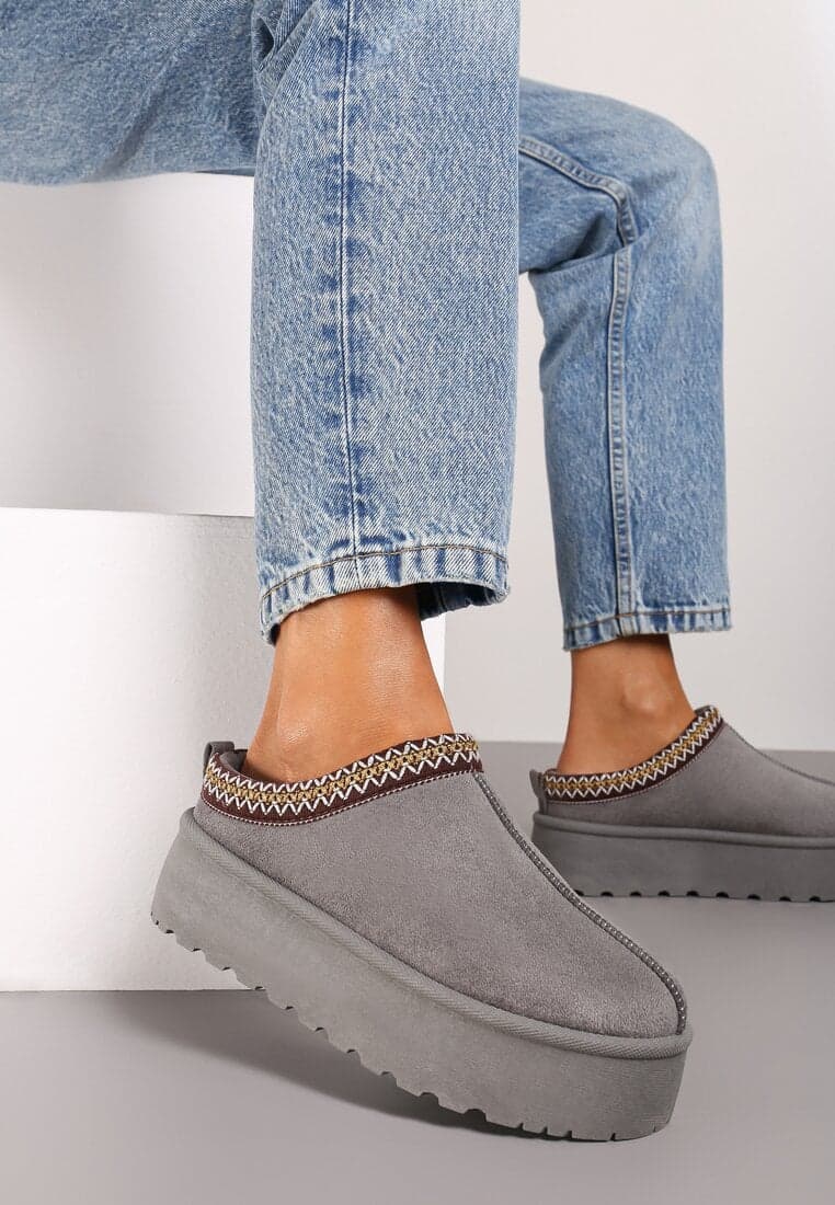 HALLEY - CIABATTA SABOT CON PELLICCIA E ZEPPA - 28