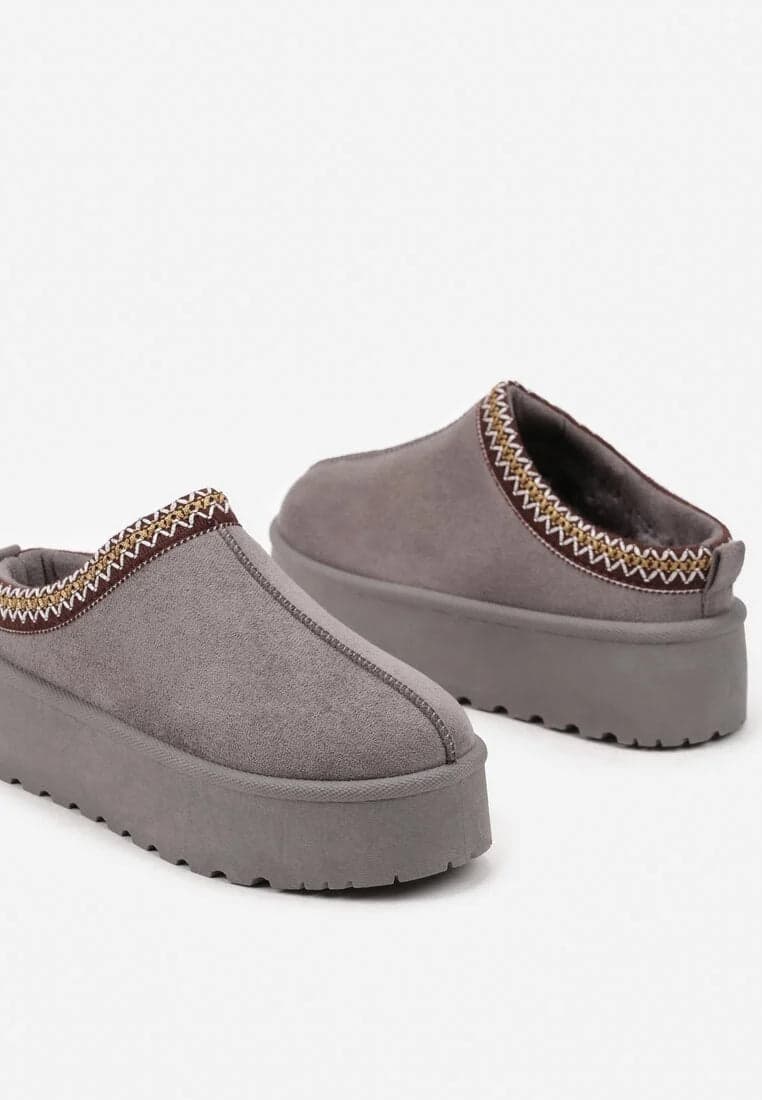 HALLEY - CIABATTA SABOT CON PELLICCIA E ZEPPA - 32