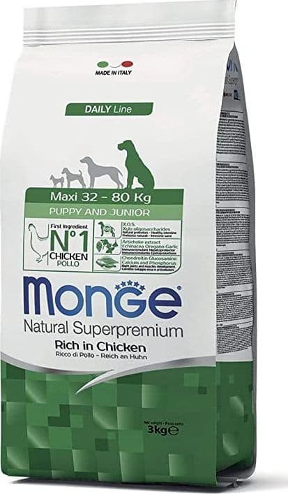 Monge Natural Superpremium secco Cani Puppy & Junior Maxi pollo - 1