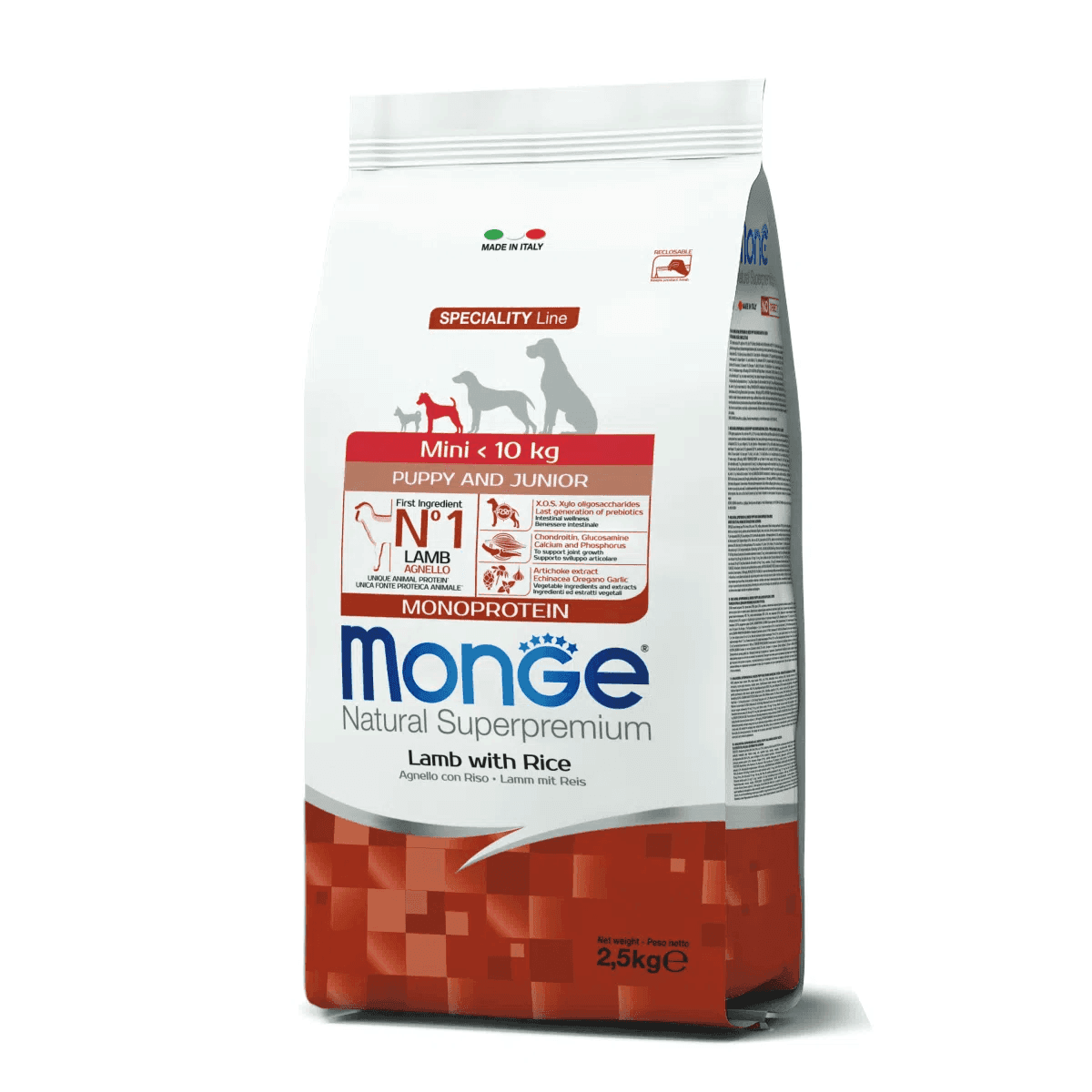 Monge Speciality Line Monoprotein secco Cani Puppy & Junior Mini agnello e riso - 2
