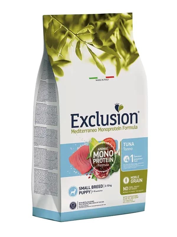Exclusion Monoprotein Cani Puppy Small Breed tonno 2 kg