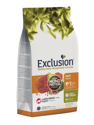 Exclusion Monoprotein Cani Puppy Large Breed manzo 12 kg