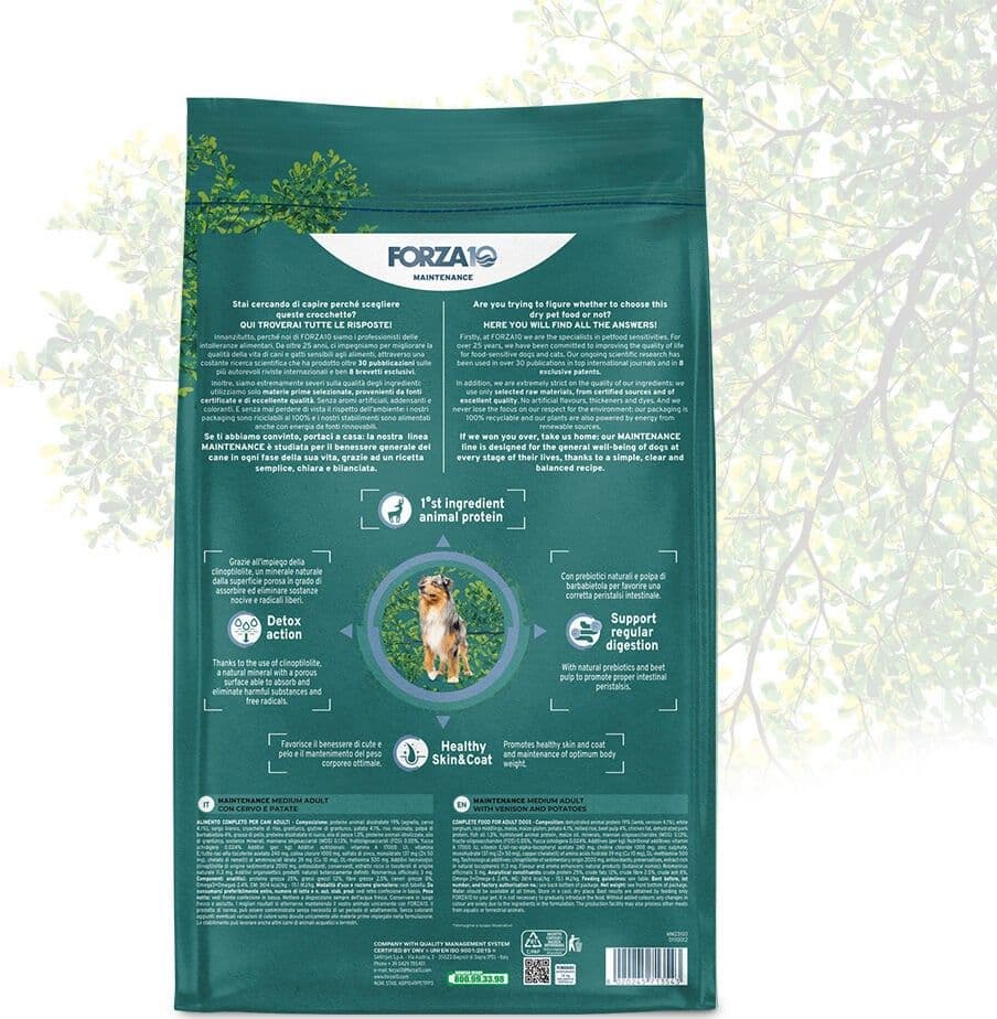 Forza 10 Maintenance cane Medium Adult cervo e patate 12 kg - 2