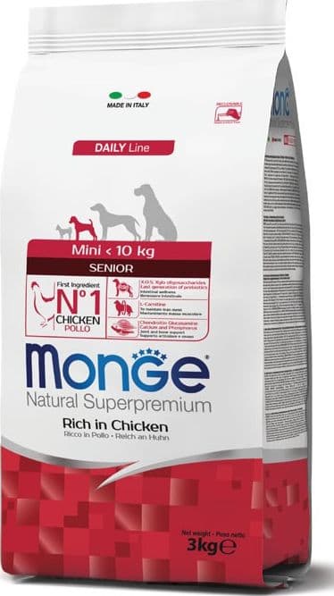 Monge Natural Superpremium secco Cani Senior Mini pollo 3 kg