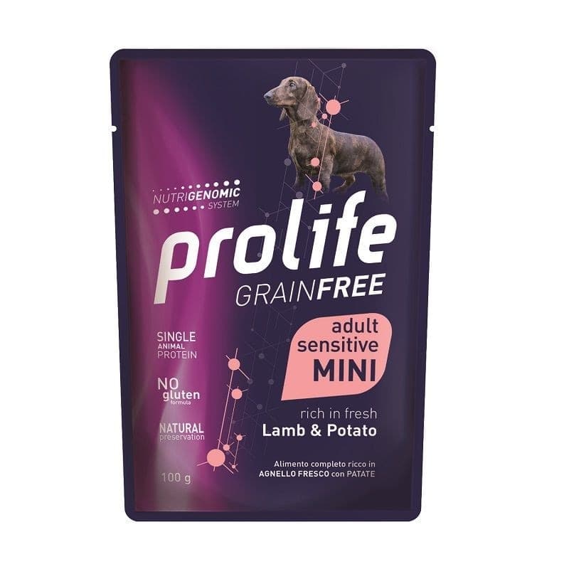 Prolife Grain Free mangime umido Cani Adulti Mini agnello e patate 100 gr