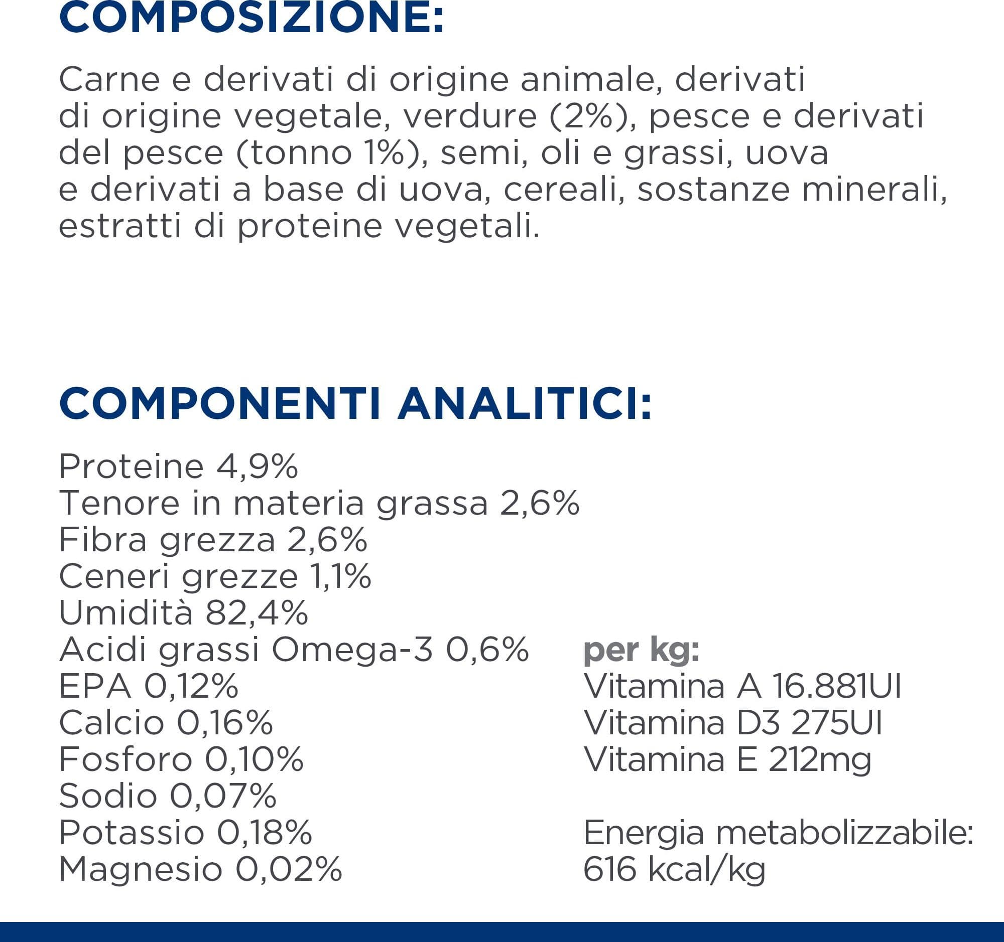 Hill's Prescription Diet Metabolic+Mobility umido Cani Adulti tonno e verdure 354 gr - 5