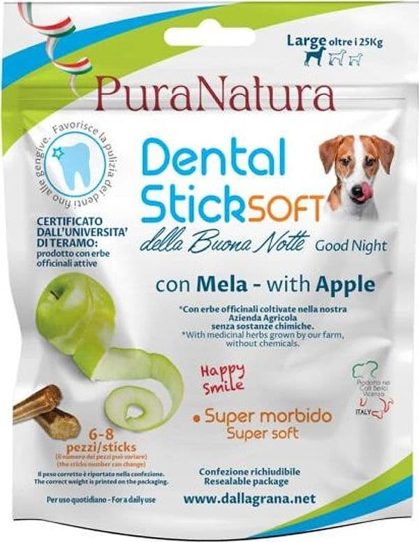 Pura Natura Dental Stick - Buonanotte - Large Mela Camomilla