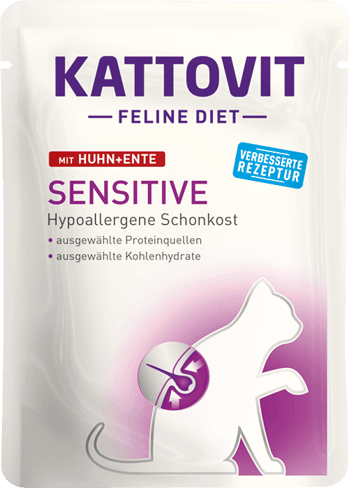 Kattovit Feline Diet Sensitive Pollo Anatra 85gr
