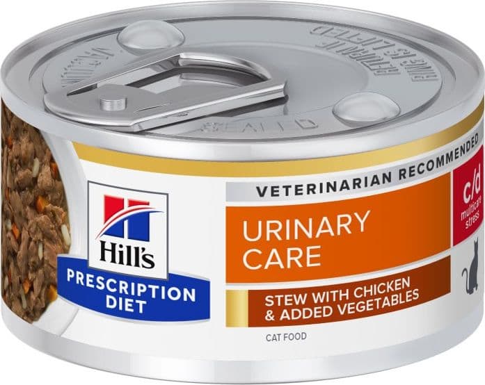 Hill's Prescription Diet Urinary Care C/D Multicare Stress spezzatino Pollo e Verdure umido Gatti Adulti 82 gr