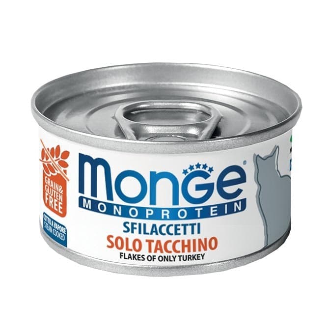 Monge Monoprotein gusto Tacchino per Gatti Adulti 80gr