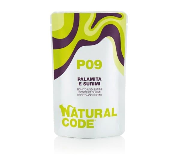 Natural Code Bustina P09 Tonnetto e Surimi per Gatti Adulti 70gr