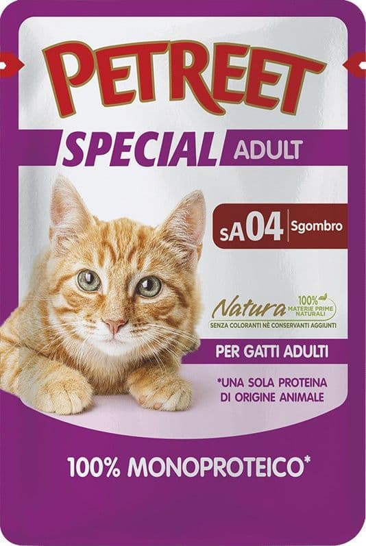 Petreet Cat Special Adult MonoProteico Sgombro Busta 70gr