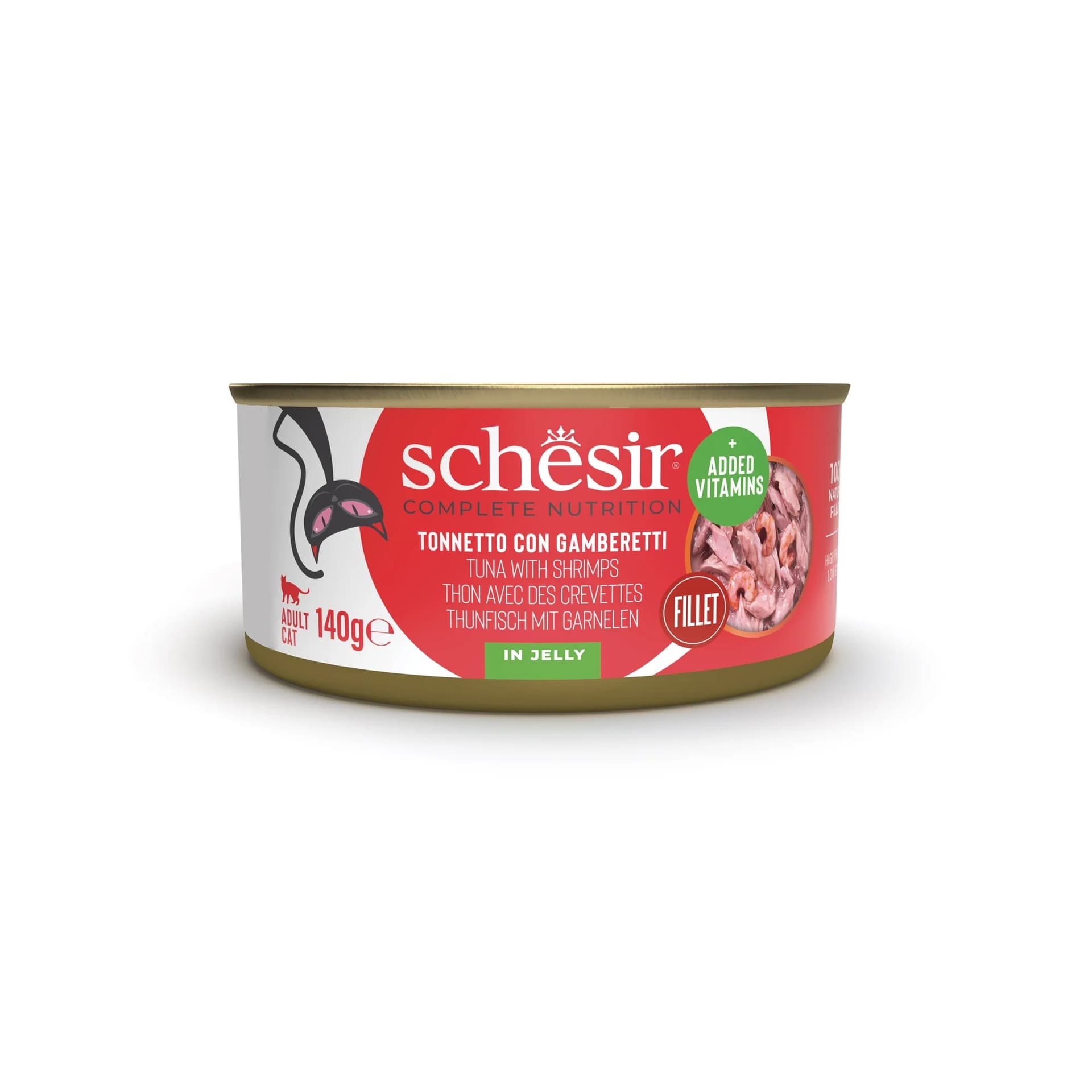 Schesir Complete Nutrition gatto tonnetto con gamberetti in gelatina alimento umido completo - 8