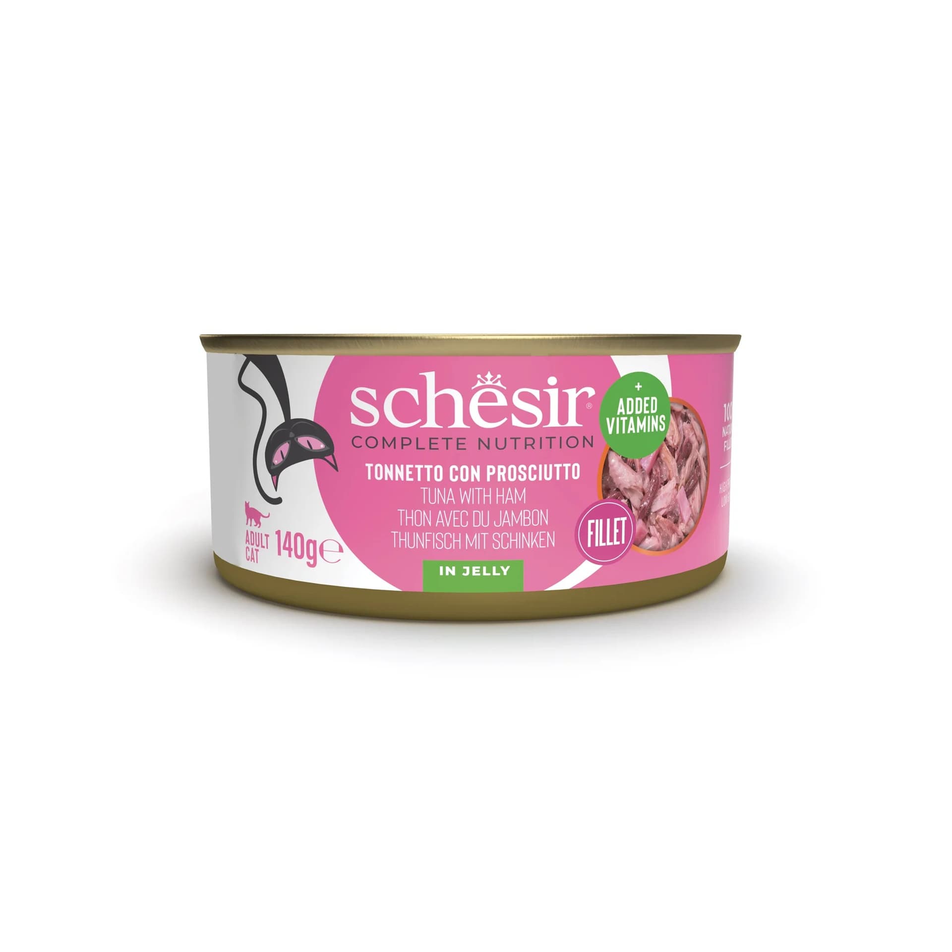 Schesir Complete Nutrition gatto adulto tonnetto con prosciutto in gelatina alimento umido completo - 8