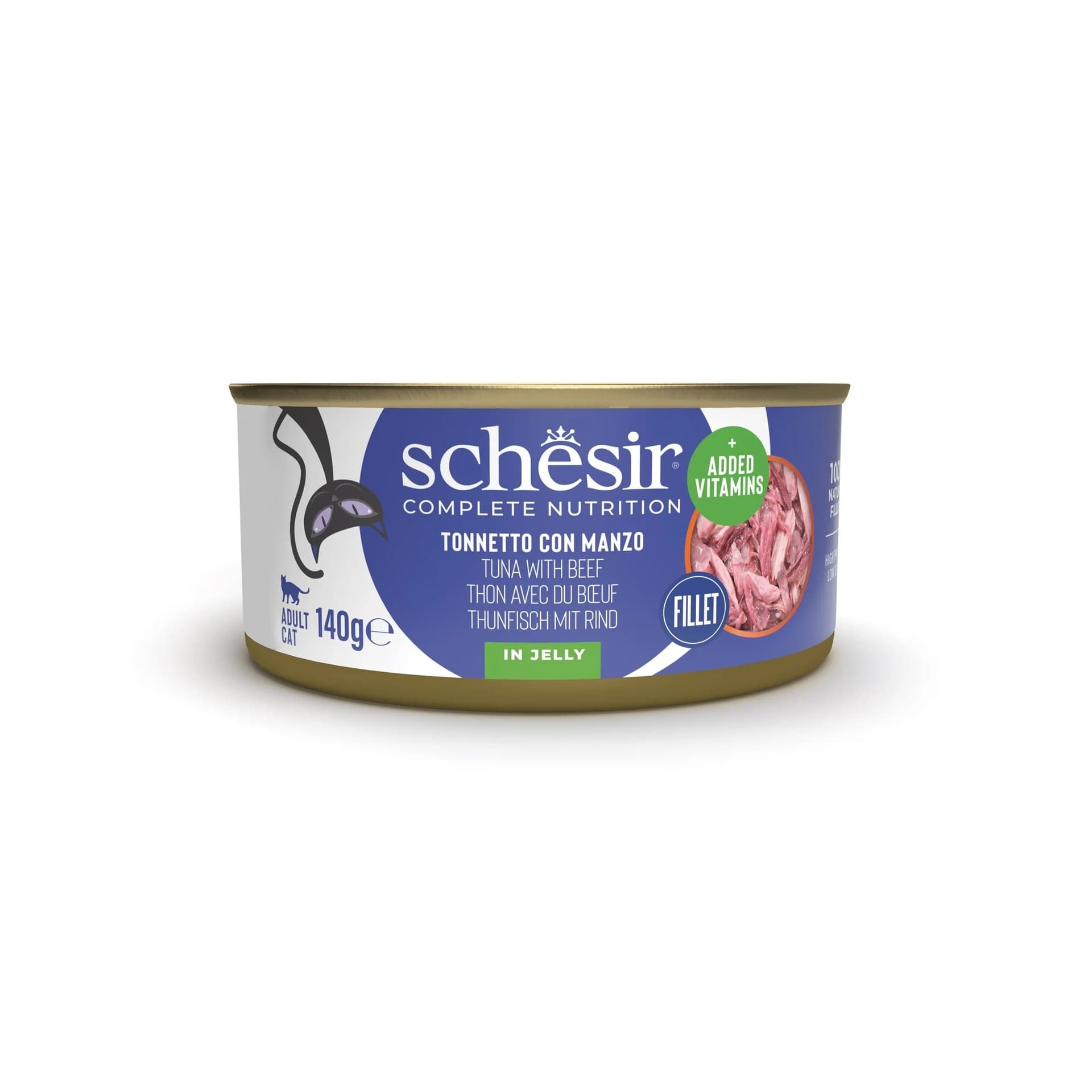 Schesir Complete Nutrition gatto tonnetto con manzo in gelatina alimento completo umido - 4