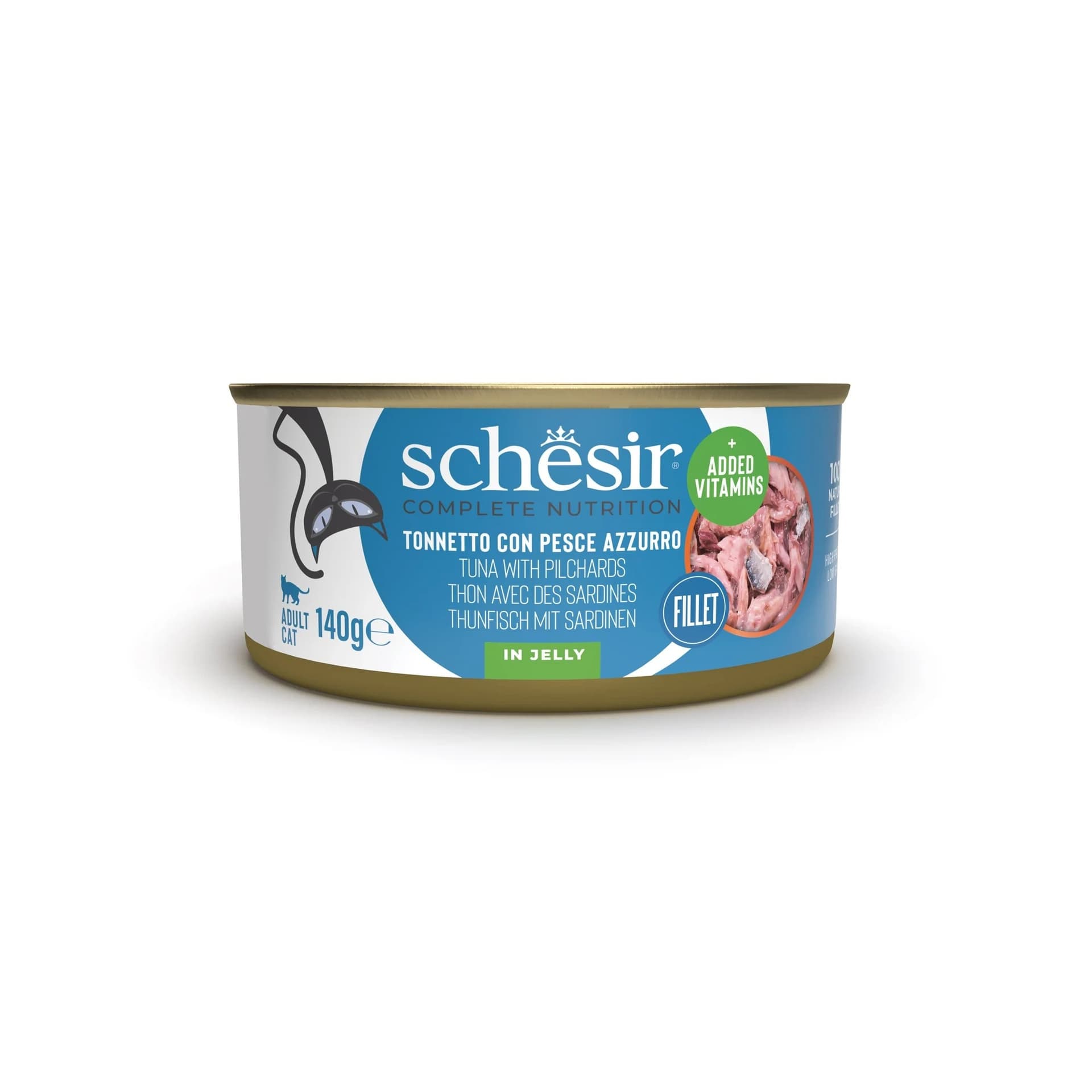 Schesir Complete Nutrition gatto tonnetto con pesce azzurro in gelatina alimento completo umido - 4