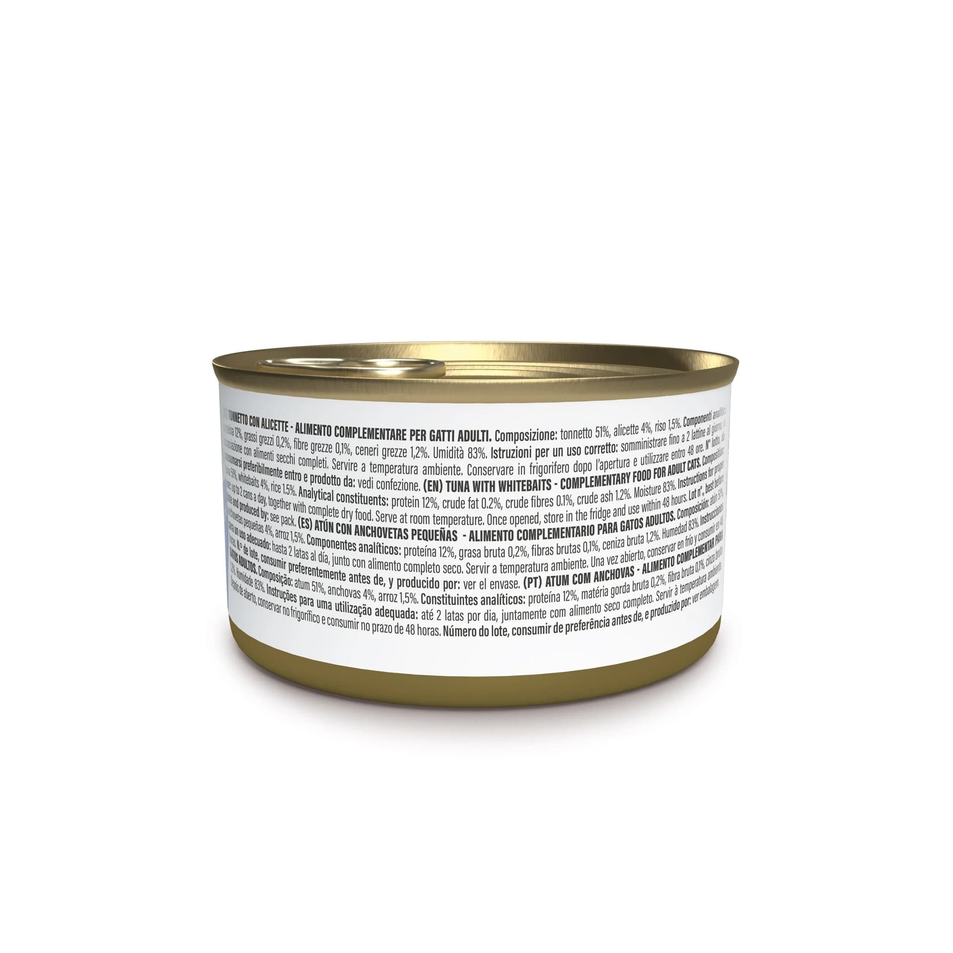 Schesir Complements per gatto adulto in brodo tonnetto con alicette alimento complementare umido 70 gr - 2