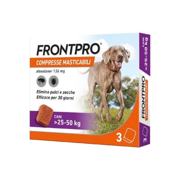 Frontpro Compresse Masticabili 136 mg per Cani da 25 - 50 kg
