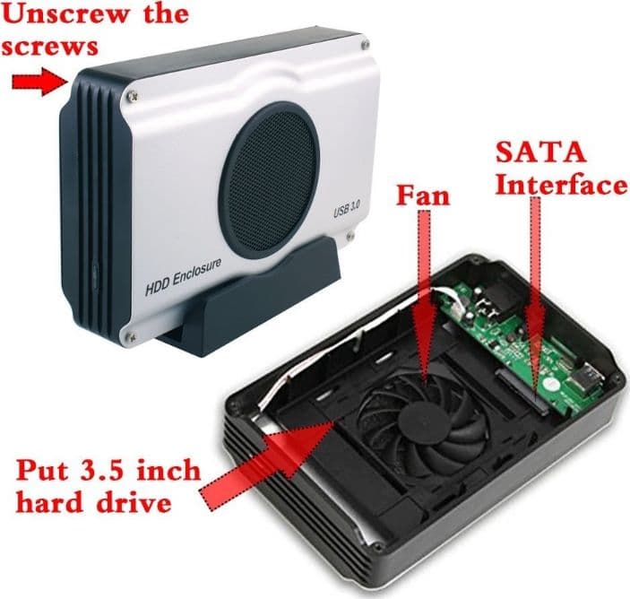 Box per Hard Disk da 3,5" SATA USB 3.0 - 2