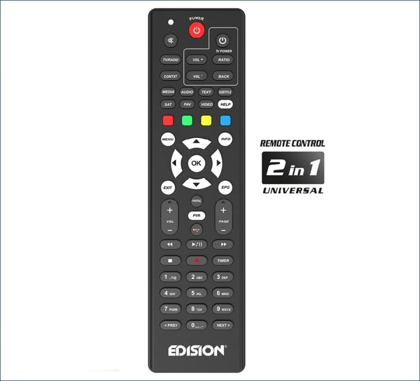 Edision OS Nino Plus Combo Enigma 2 DVB-S2+DVB-T2/C H.265/HEVC  - 3