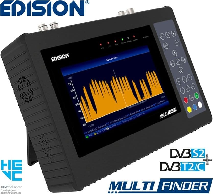 Misuratore di campo EDISION MULTI-FINDER Combo DVB-S2/T2/C e CCTV Tester - 1
