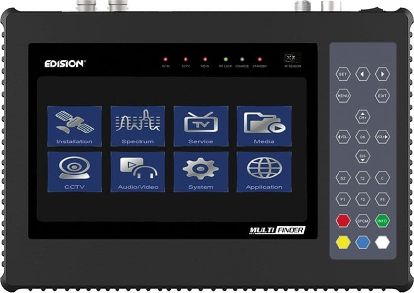 Misuratore di campo EDISION MULTI-FINDER Combo DVB-S2/T2/C e CCTV Tester - 2