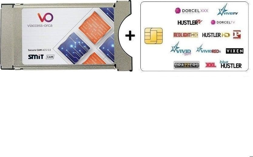 Modulo Cam Per Tv o Decoder Con Smart Card Tessera Per Adulti Viaccess Abbonamento Redlight Superchic 14 Canali Astra Hotbird 12 Mesi - 2