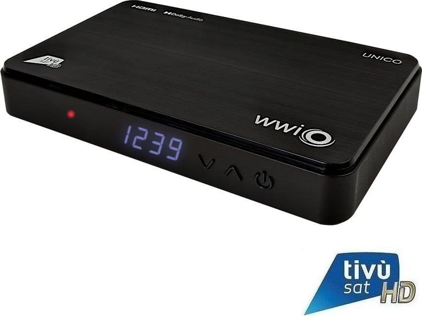Decoder Tivùsat HD con Nuova Tessera Verde Merlin - WWIO UNICO DVB-S2 HEVC - 2
