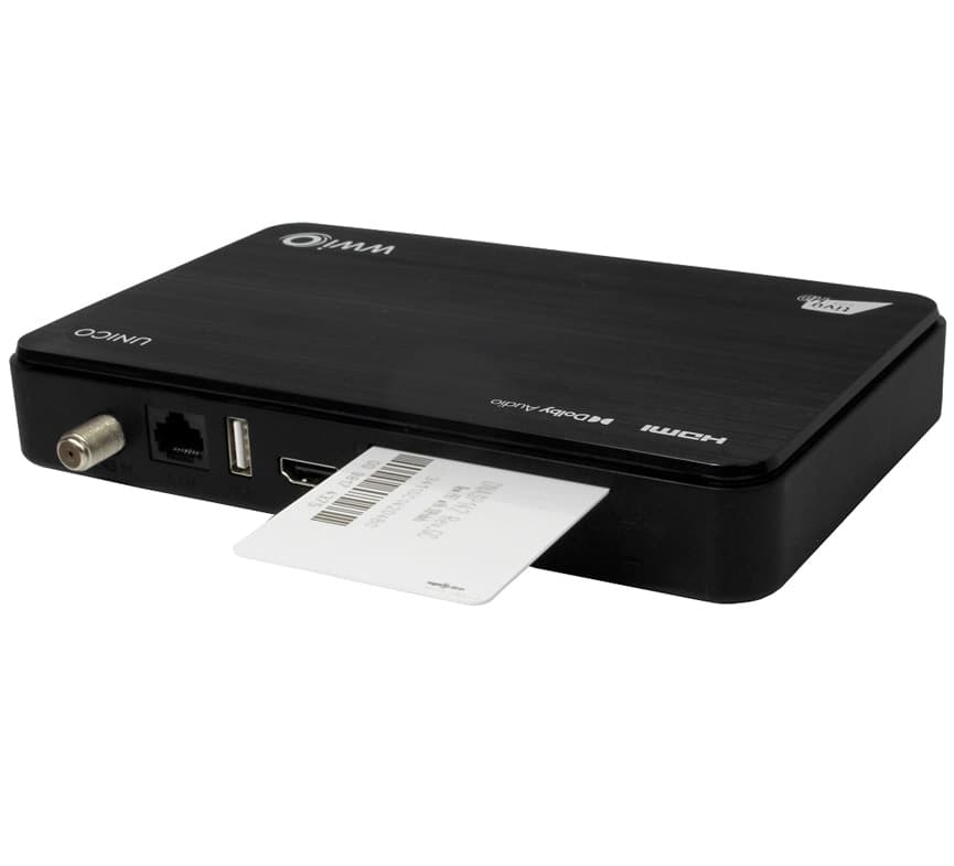 Decoder Tivùsat HD con Nuova Tessera Verde Merlin - WWIO UNICO DVB-S2 HEVC - 3
