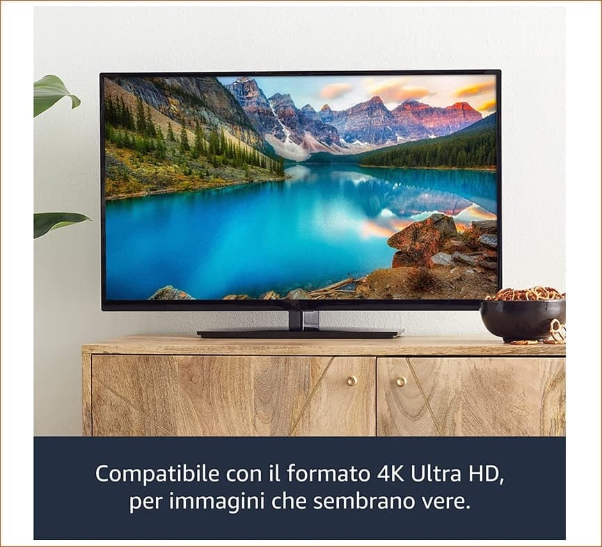 Fire TV Cube 4K con controllo vocale tramite Alexa e telecomando con comandi per la TV - 4