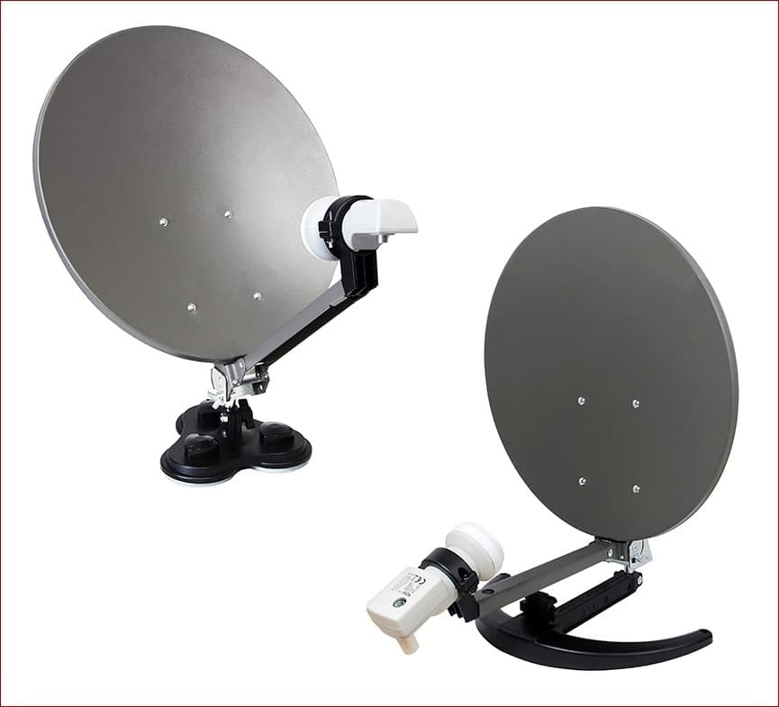 Kit Parabola da viaggio XORO MCA 38 HD con decoder XORO HRS 8830 DVB-S2 e Tessera Tivusat HD - 2