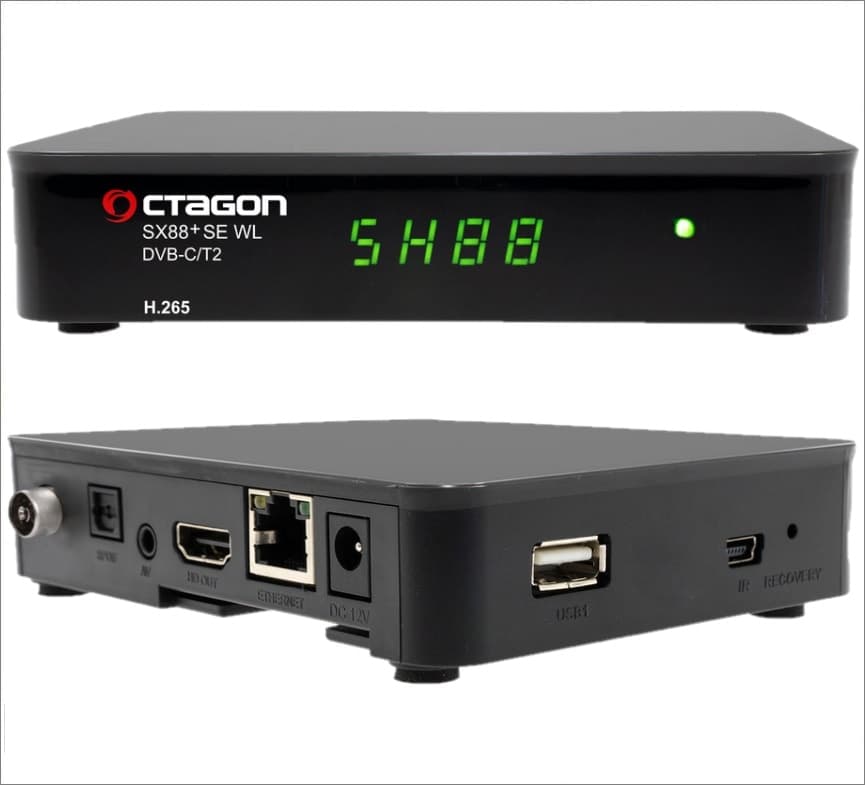 OCTAGON SX88+ SE WL C/T2 H.265 Terrestre DVB-T2/C Define OS e Wifi - 2