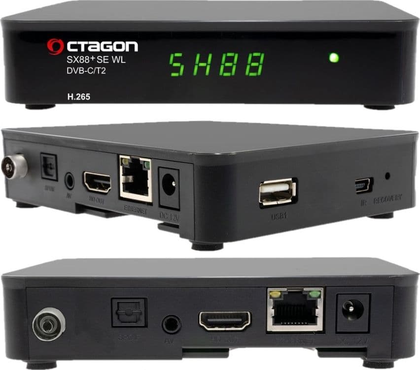 OCTAGON SX88+ SE WL C/T2 H.265 Terrestre DVB-T2/C Define OS e Wifi - 5