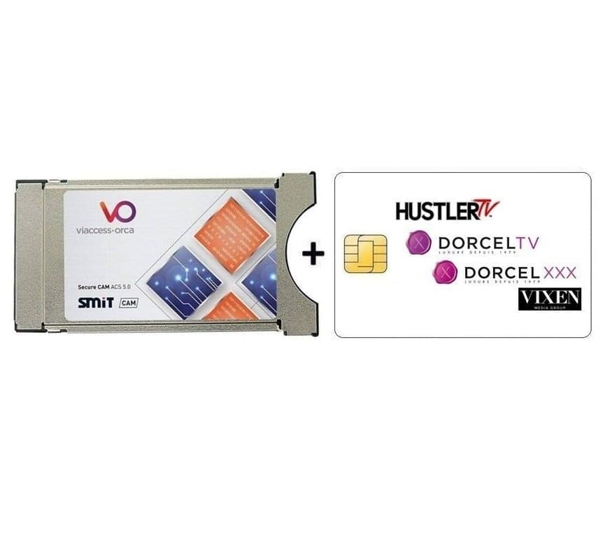 Modulo Cam Per Tv o Decoder Con Smart Card Tessera Per Adulti Viaccess Abbonamento Elite 4 canali Astra 12 Mesi - 2