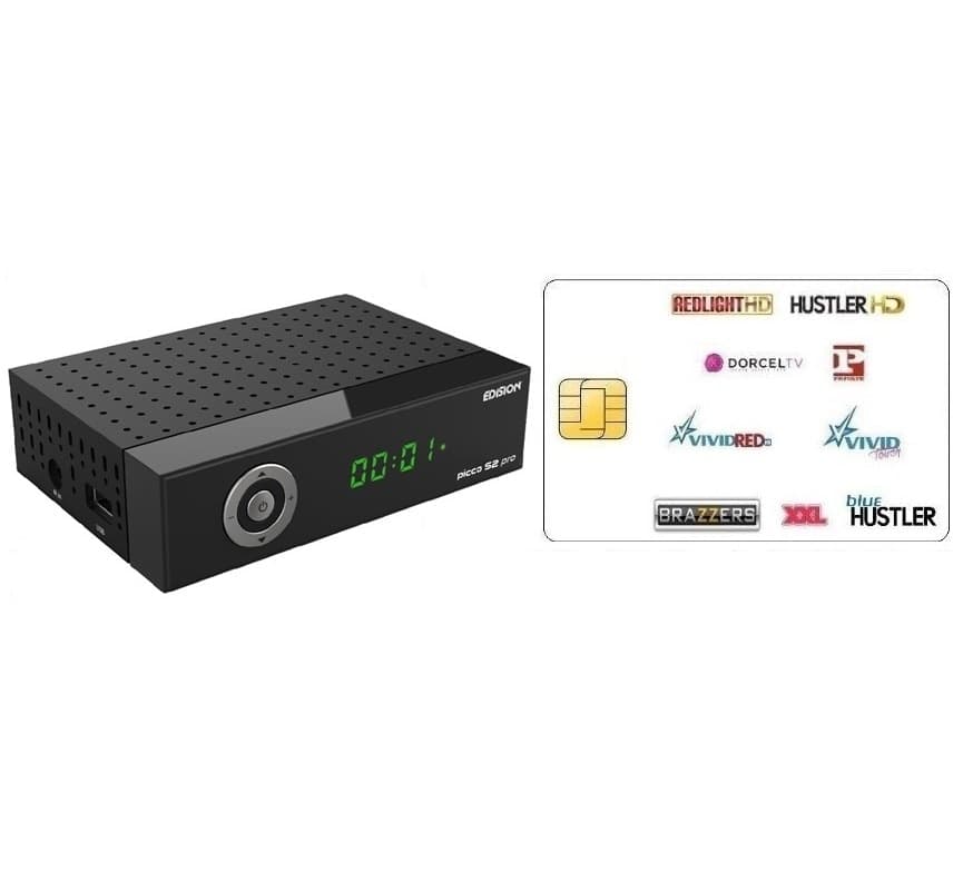 Decoder Satellitare Con Smart Card Tessera Per Adulti Viaccess Abbonamento Redlight Elite 9 Canali Hotbird 12 Mesi - 5