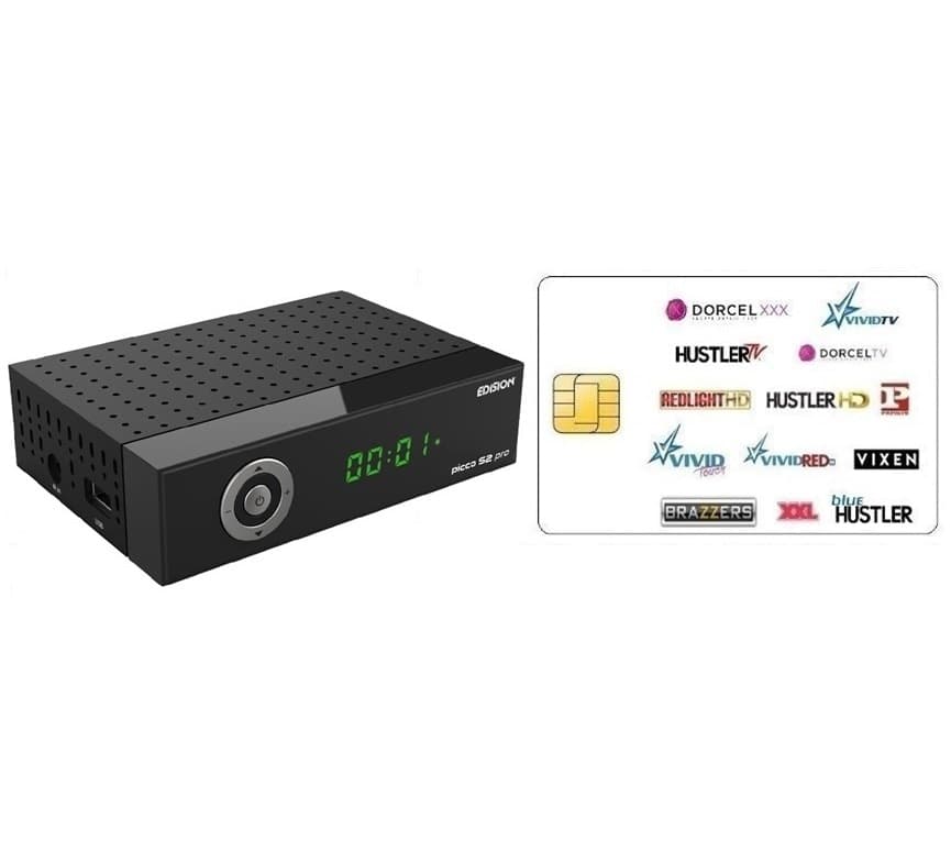 Decoder Satellitare Con Smart Card Tessera Per Adulti Viaccess Abbonamento Redlight Superchic 14 Canali Astra Hotbird 12 Mesi  - 5