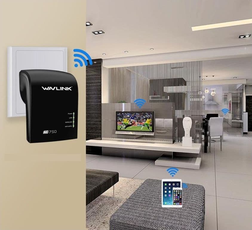 Ripetitore WiFi Access Point e Router 750Mbps Dual Band 2.4/5 GHz Wavlink WN577A2 - 4