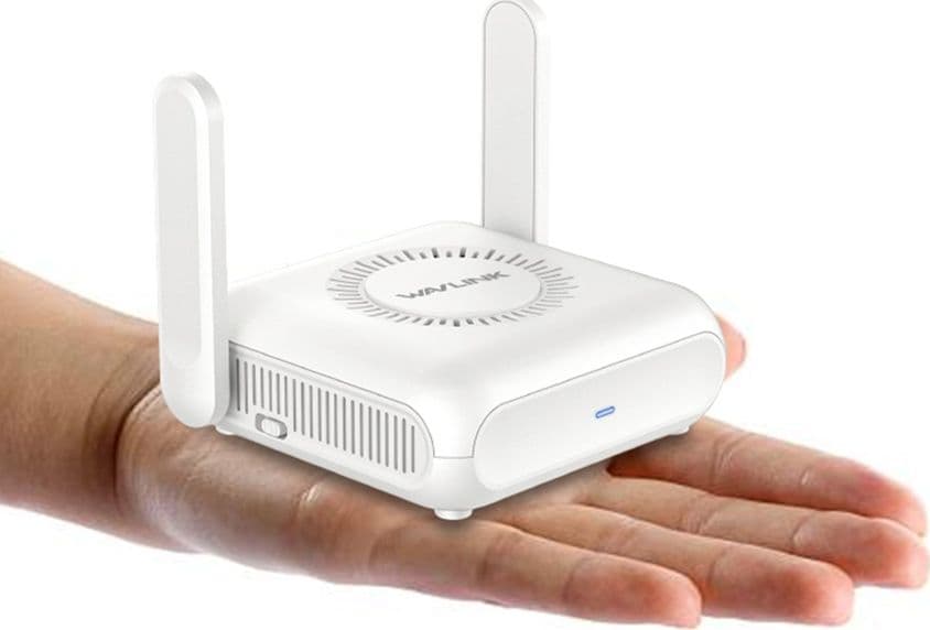 Router da viaggio Wifi 6 Dual Band 2.4/5 GHz con supporto VPN Wavlink WNT100X3 - 3