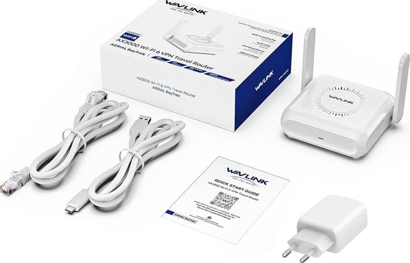 Router da viaggio Wifi 6 Dual Band 2.4/5 GHz con supporto VPN Wavlink WNT100X3 - 7