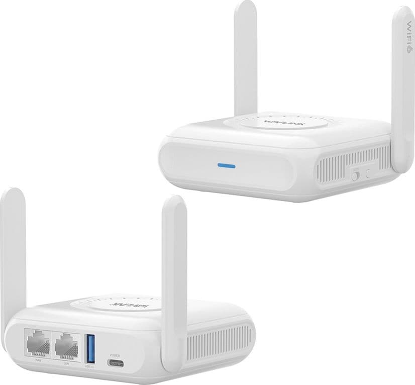 Router da viaggio Wifi 6 Dual Band 2.4/5 GHz con supporto VPN Wavlink WNT100X3 - 8