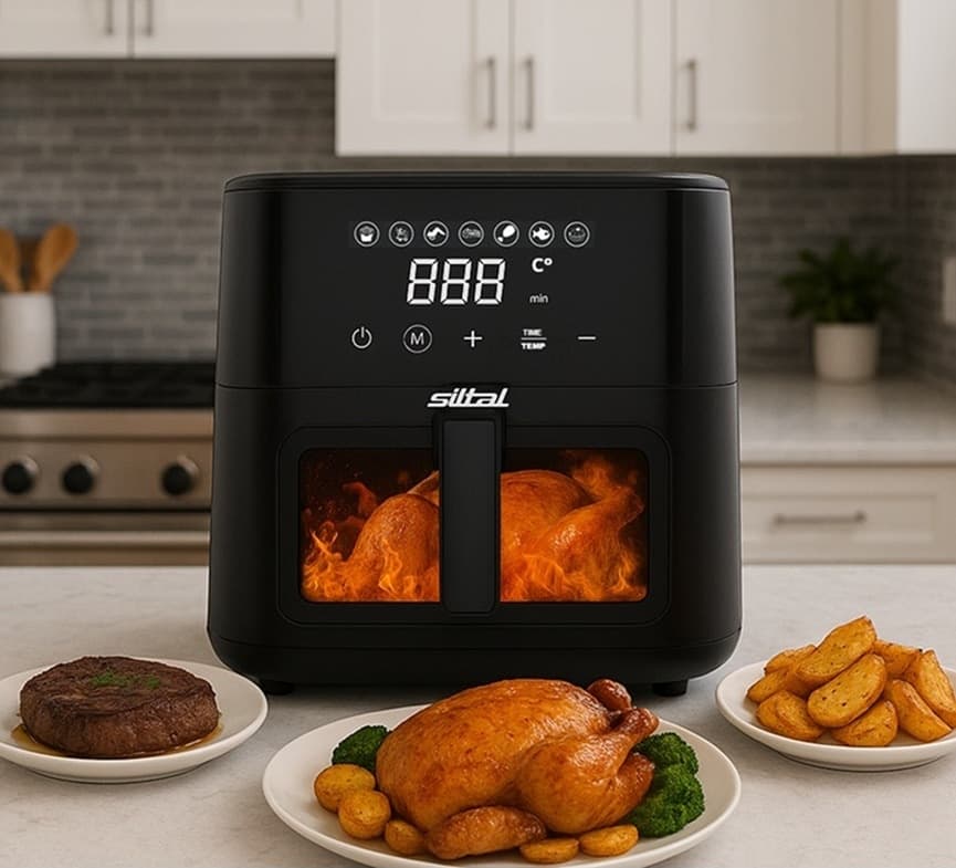 Friggitrice ad Aria Digitale SILTAL M9011DT: 8 Litri, 1700W e Tecnologia 360° - 4