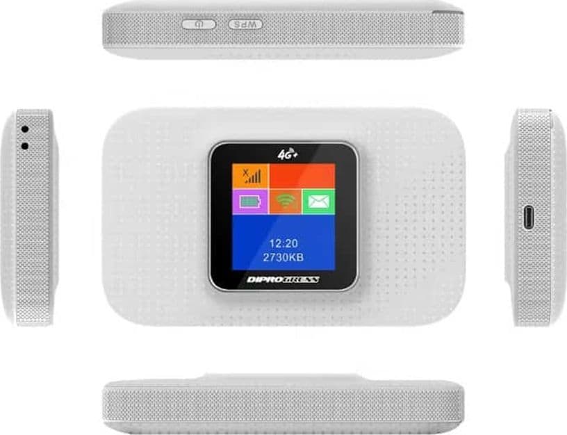 Mini Router portatile Wi-Fi 4G/LTE con slot SIM Card e batteria al litio integrata ricaricabile DIPROGRESS DPWR4G02 - 3