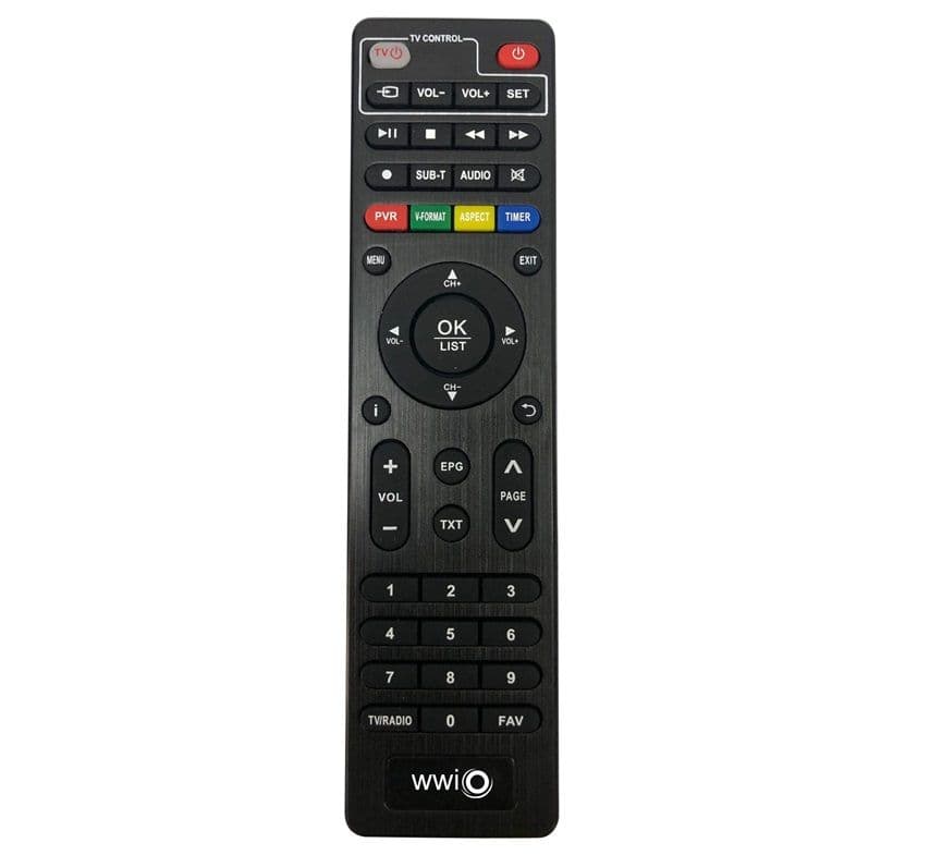 Telecomando originale per decoder WWIO TRINITY T2 e WWIO TRINITY T2 PRO - 2