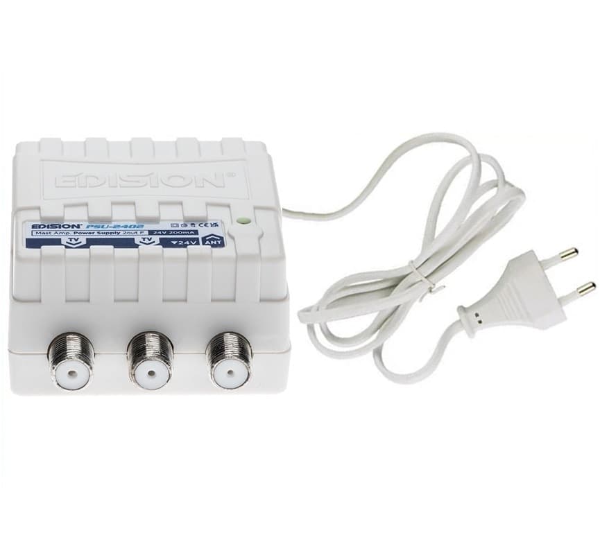 Kit Antenna TV UHF Digitale Terrestre Completo CH 21-48 Filtro 5G LTE con Amplificatore da Palo 25dB - 8