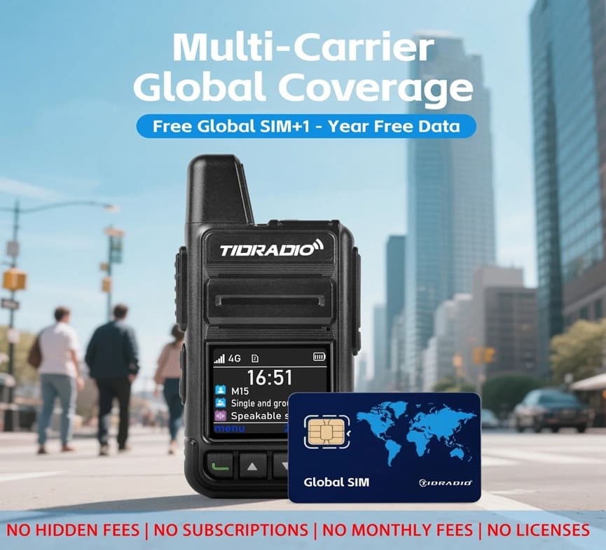 Radio PoC TIDRADIO M15 con SIM 1 Anno Inclusa: Soluzione Professionale per Hotel, Trasporti e Outdoor - 5