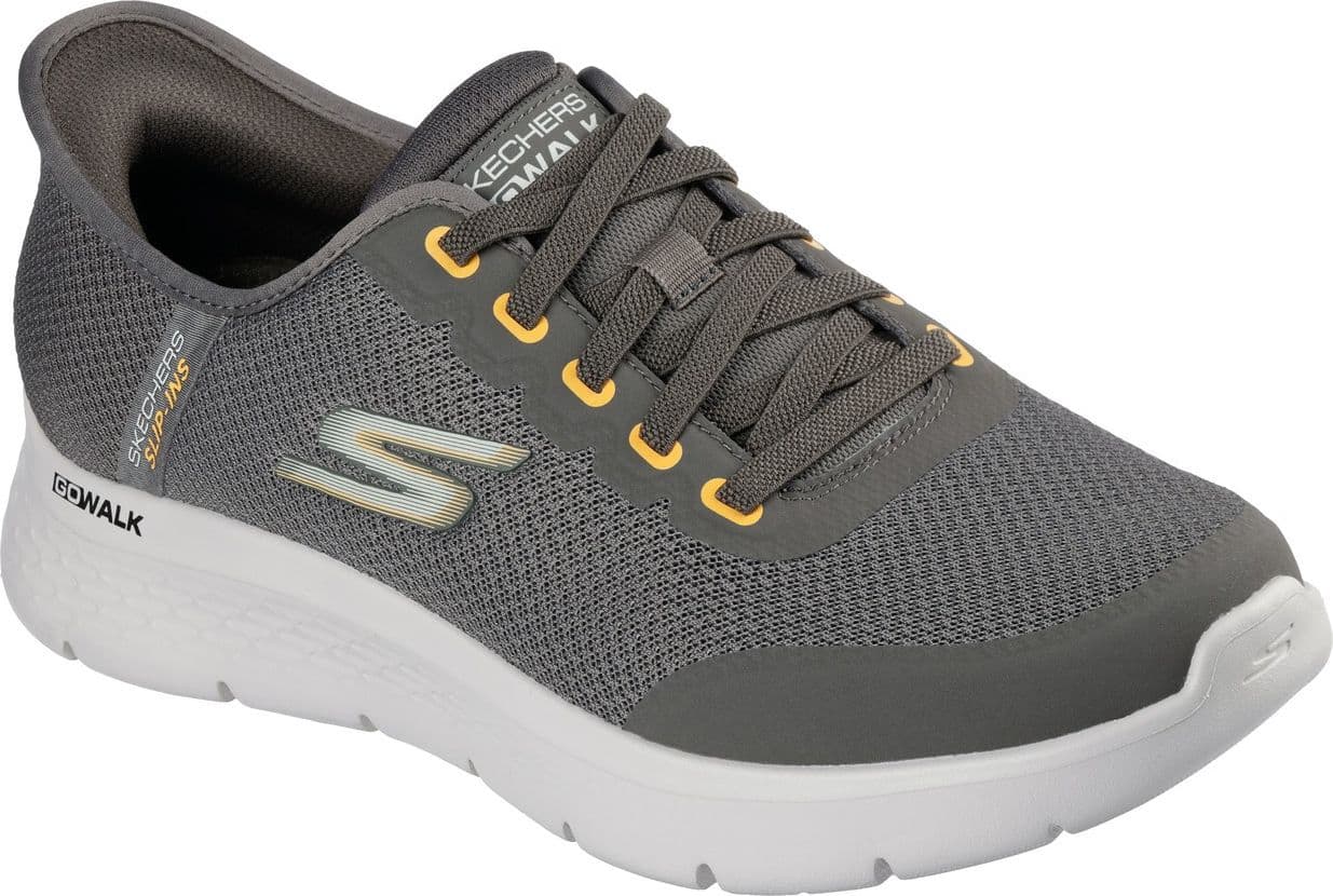 Skechers GOwalk Flex Netro 216332 BRN Slip-Ins Uomo Scarpe Comode Marroni