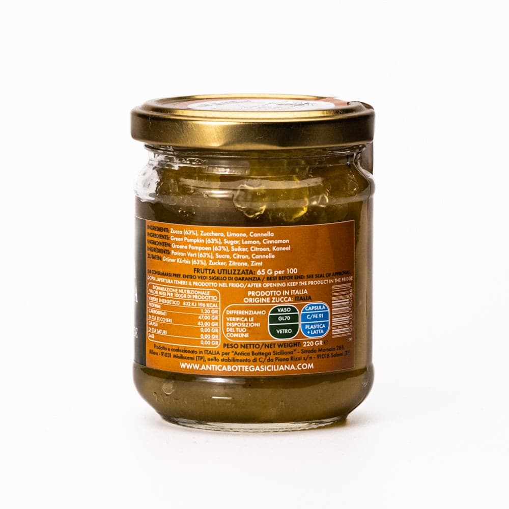 MARMELLATA DI ZUCCA VERDE - 220g - 2