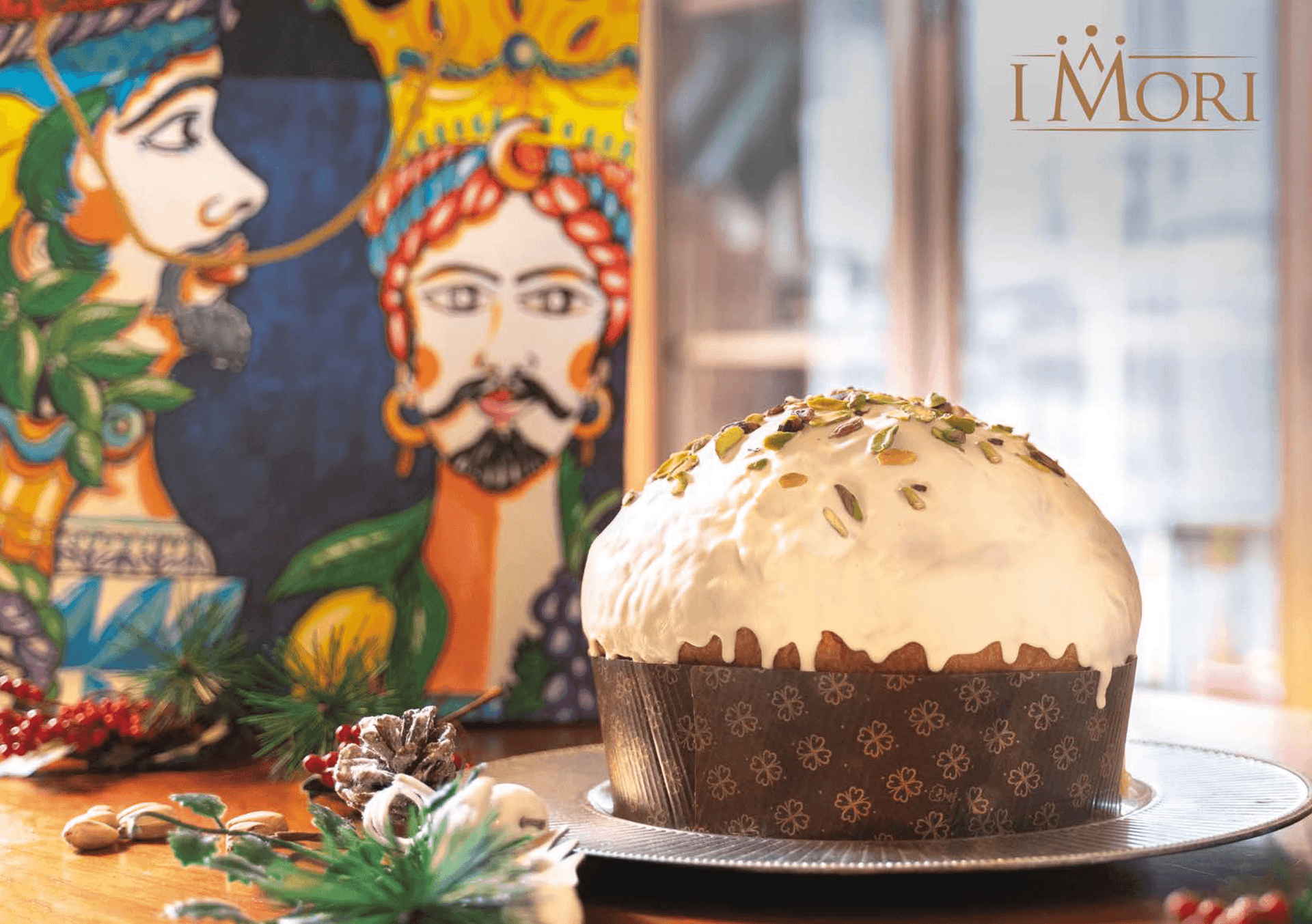 PANETTONE AL PISTACCHIO SICILIANO 1 kg - LINEA MILLE E UNA NOTTE - 2