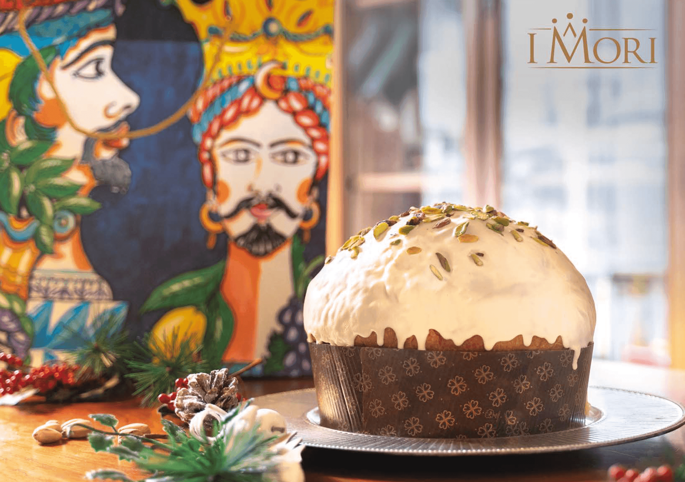 PANETTONE AL PISTACCHIO SICILIANO 1 kg - LINEA MILLE E UNA NOTTE - 2